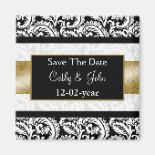 Gold Speichern Sie den Datumsmagneten. Magnet (Vorne)