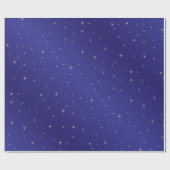 Gold spielt blauer Himmel-Packpapier die Geschenkpapier (Flach)
