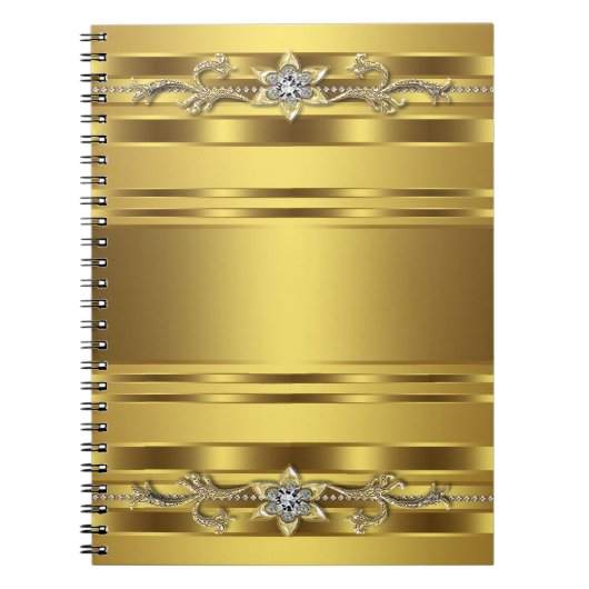 Gold Spiral Business Notebook Notizblock (Vorderseite)