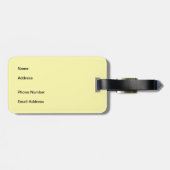 Gold Spiral Tie Dye Luggage Tag Gepäckanhänger (Rückseite horizontal)