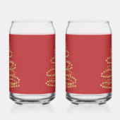 Gold Spiral Weihnachtsbaum kann Glass Set gestalte Dosenglas (Links)