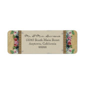 Gold & Spitzen Classic formale Elegante Hochzeitad (Vorne)