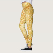 Gold Spitzen Stoff Detail, Stoff. Leggings (Links)