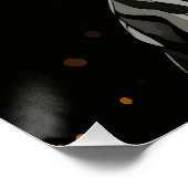 Gold Splash Doberman Dog 01 - Eartha Vandenstein Poster (Ecke)