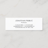 Gold Splash Modernes, elegantes Template Beruflich Mini Visitenkarte (Rückseite)