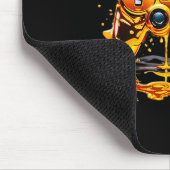 Gold Splash Video Game Controller Golden Gamer Gam Mousepad (Ecke)