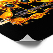 Gold Splash Video Game Controller Golden Gamer Gam Poster (Ecke)