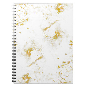Gold splashes Texture. Brush stroke design element Notizblock