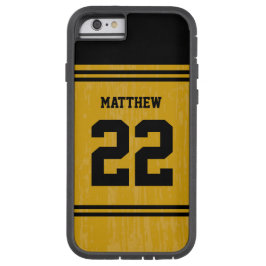 Gold Sport Jersey Nummer iPhone 6 Case-Mate iPhone Hülle