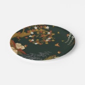 Gold Spring Floral Cherry Blossom River Night Pappteller (Schrägansicht)