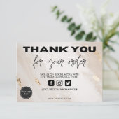 Gold Spritzer Beige Vielen Dank, Media Insert (Stehend Vorderseite)