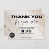 Gold Spritzer Beige Vielen Dank, Media Insert (Vorne/Hinten)