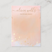 Gold Spritzer Terracotta auf dem Wasser Visitenkarte (Vorderseite)