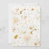 Gold Spritzers Brautparty Einladung (Rückseite)