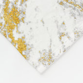 Gold spritzt Textur. Gestaltungselement Fleecedecke (Ecke)