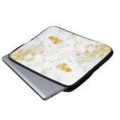 Gold spritzt Textur. Gestaltungselement für Pinsel Laptopschutzhülle (Vorne Knopf)