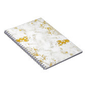 Gold spritzt Textur. Gestaltungselement für Pinsel Notizblock (Rechte Seite)