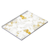 Gold spritzt Textur. Gestaltungselement für Pinsel Notizblock (Linke Seite)