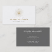 GOLD SPUTNIK ORB LOGO VISITENKARTE (Vorne/Hinten)