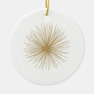 Gold Sputnik-Sternenexplosion Keramikornament
