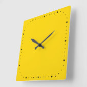 Gold Square Wall Clock ohne Zahlen Quadratische Wanduhr (Winkel)