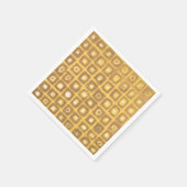 Gold Squared Napkin Serviette (Ecke)