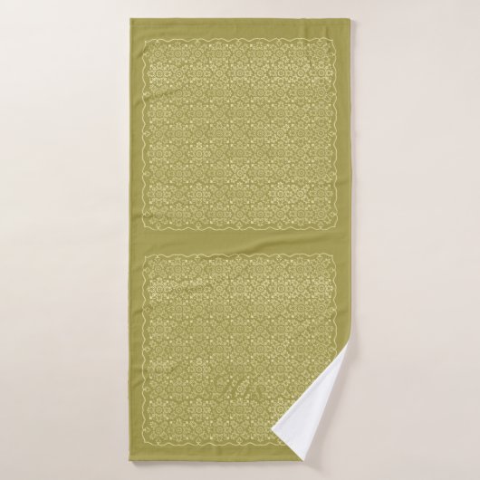 Gold Squares Badehandtuch (Badehandtuch)