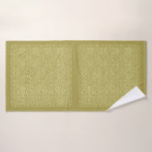Gold Squares Badehandtuch (Badehandtuch)