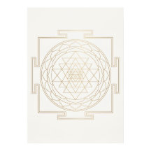 Gold Sri Yantra Heilige Geometrie Kunst Druck
