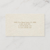 Gold Sri Yantra / Sri Chakra Dot Art Visitenkarte (Rückseite)