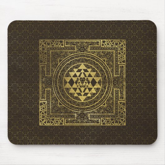 Gold Sri Yantra/Sri Chakra Mousepad (Vorne)