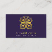 Gold Sri Yantra / Sri Chakra Visitenkarte (Vorderseite)