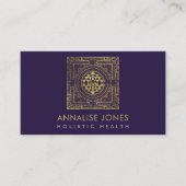 Gold Sri Yantra / Sri Chakra Visitenkarte (Vorderseite)