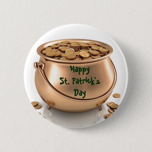GOLD, ST. Schaltfläche "PATRICK'S DAY" Button (Vorderseite)