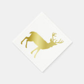 Gold Stag Dee Christmas Serviette (Ecke)