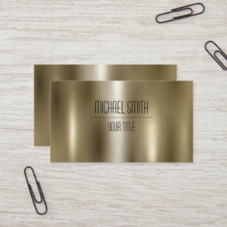 Gold Stainless Steel Metal Business Card Visitenkarte
