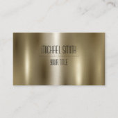 Gold Stainless Steel Metal Business Card Visitenkarte (Vorderseite)