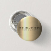 Gold Stainless Steel Metal Button (Vorne & Hinten)