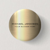Gold Stainless Steel Metal Button (Vorderseite)