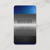 Gold Stainless Steel Metal Hole 2 Visitenkarte (Rückseite)