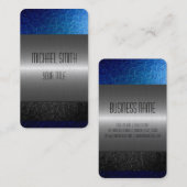 Gold Stainless Steel Metal Hole 2 Visitenkarte (Vorne/Hinten)