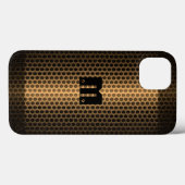 Gold Stainless Steel Metal Hole Case-Mate iPhone Hülle (Rückseite (Horizontal))