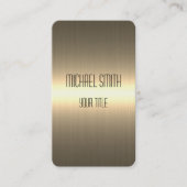 Gold Stainless Steel Metal Look Visitenkarte (Vorderseite)