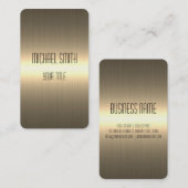 Gold Stainless Steel Metal Look Visitenkarte (Vorne/Hinten)