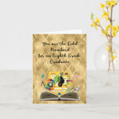Gold Standard 8. Graduate Card Karte (Gelbe Blume)