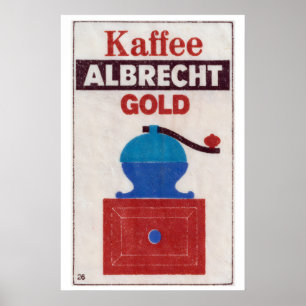 Gold Standard Kaffee - Streichholzschachtel-Druck Poster