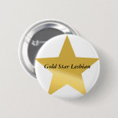 gold-star-2, Goldstern-Lesbe Button (Vorne & Hinten)