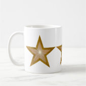 Gold Star 3 Sterne Tasse weiß (Links)