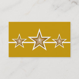 Gold Star 3-Sterne-Visitenkarte Visitenkarte