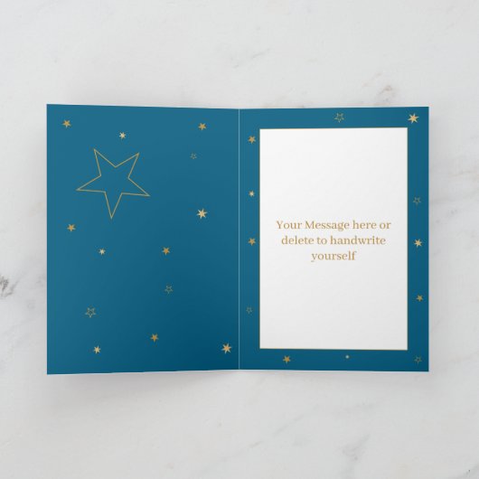 Gold Star 60th Birthday Card Karte (Innenseite)